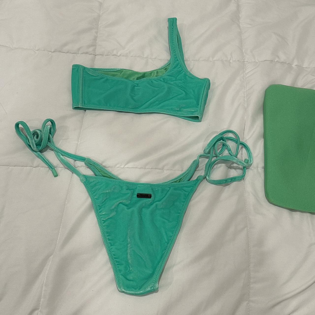 Triangl Womens Green Bikinis And Tankini Sets Depop 