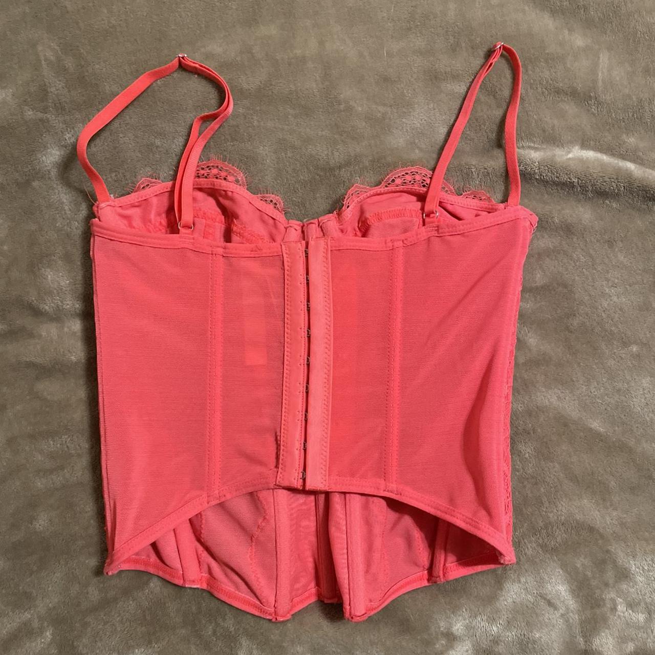 CORSET TOP Iconic Urban outfitters pink corset top... - Depop