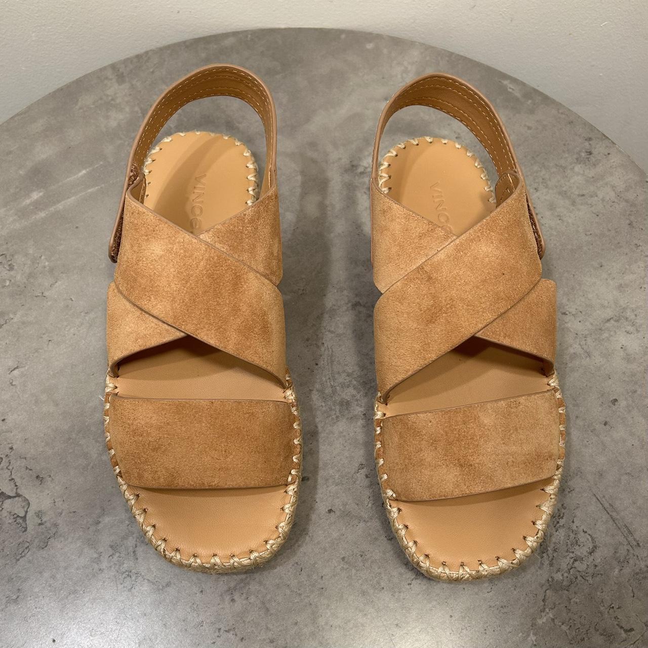 NWT Vince Tenison Suede Espadrille Sandal Brand new Depop