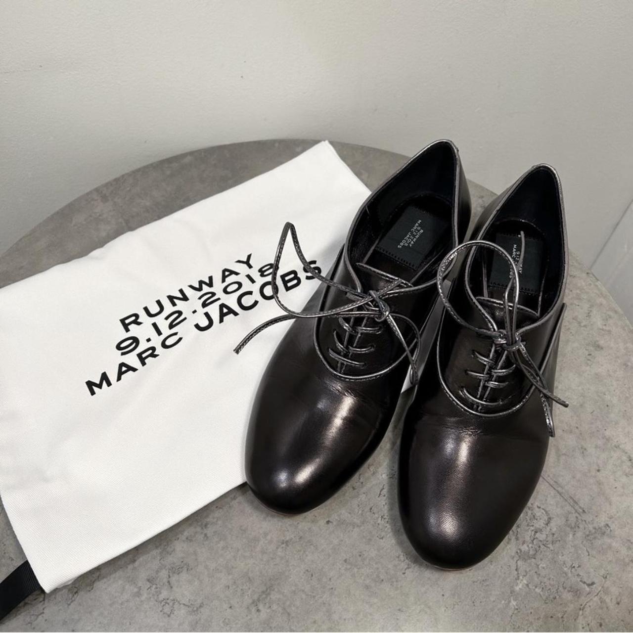 靴 MARC JACOBS OXFORD WITH PLEXIGLASS HEEL Marc Jacobs Transparent Clear Heel Oxfords in White | Lyst