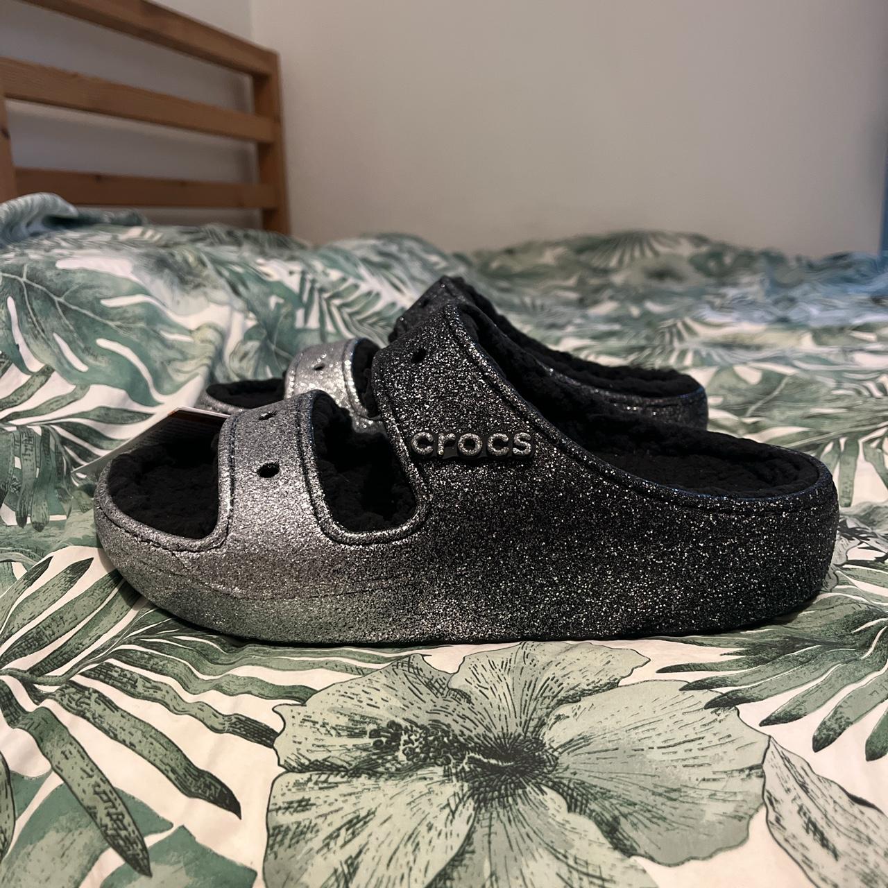 Silver crocs sale women's