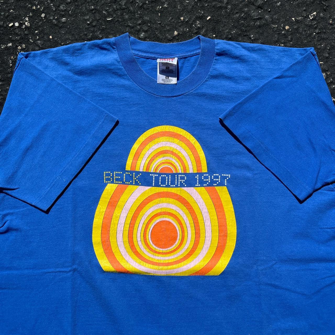 1997 Beck Tour shirt Size XL 23 x 29 - Depop