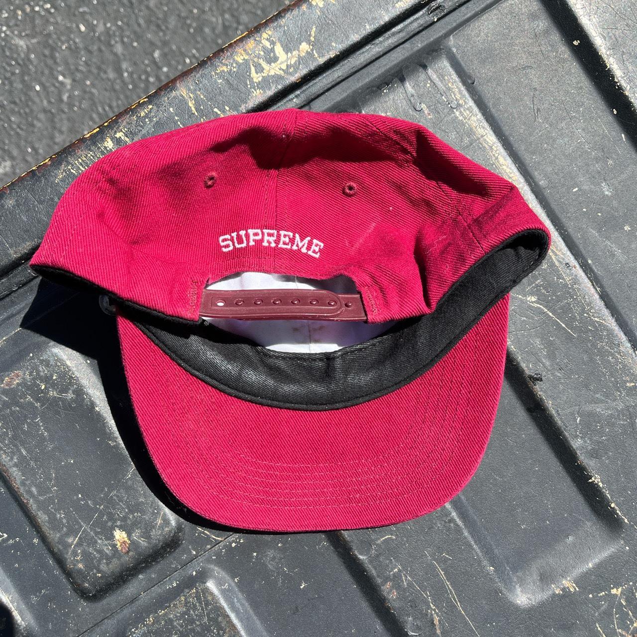 Supreme Men's Burgundy Hat Depop