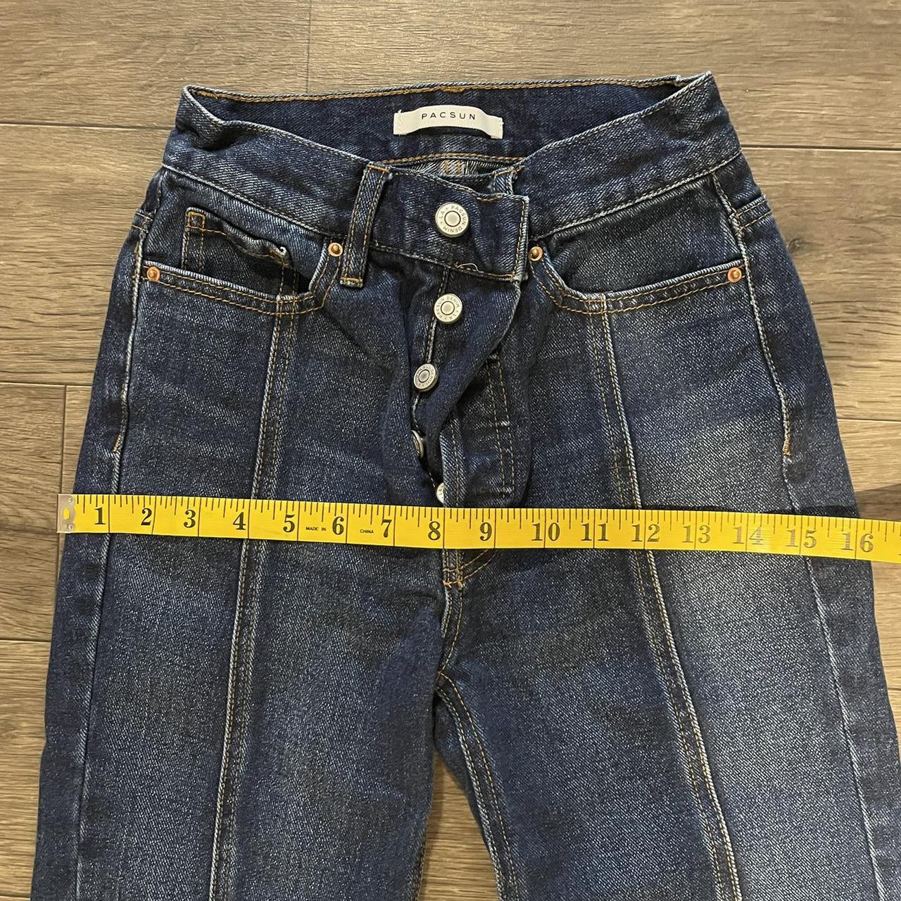 PacSun Women's Navy Jeans | Depop