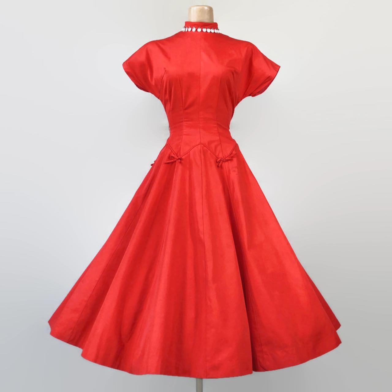 Vintage 1950's party dress. No maker label only a... - Depop