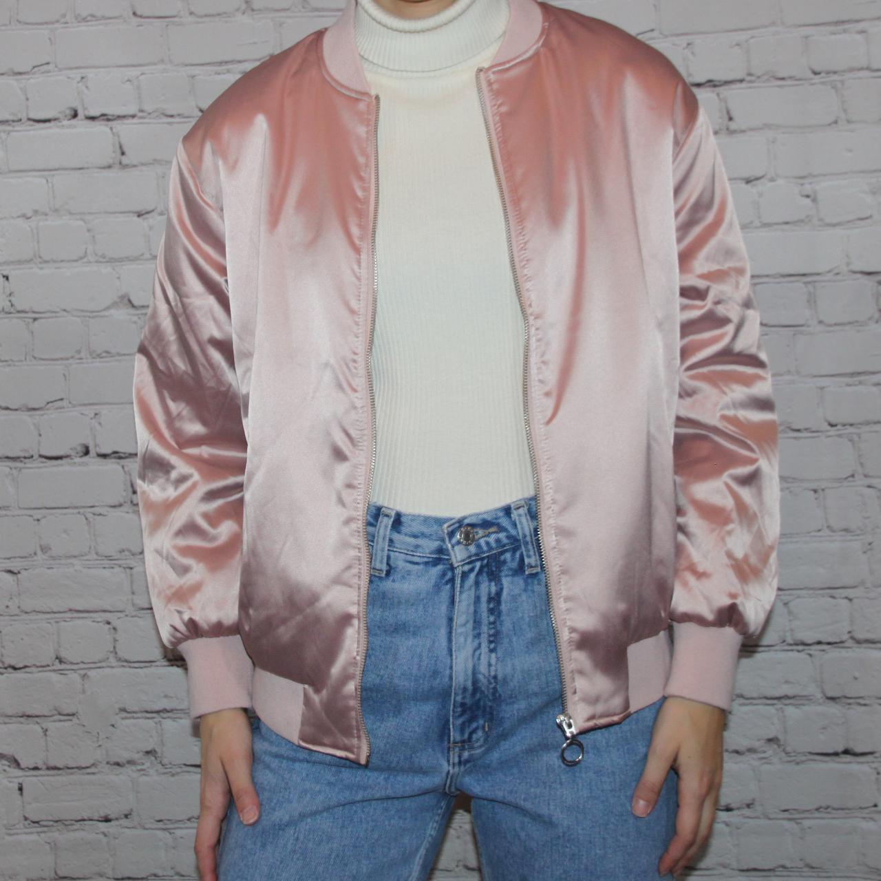 pink bomber jacket 🩰 pink bomber jacket from the... Depop
