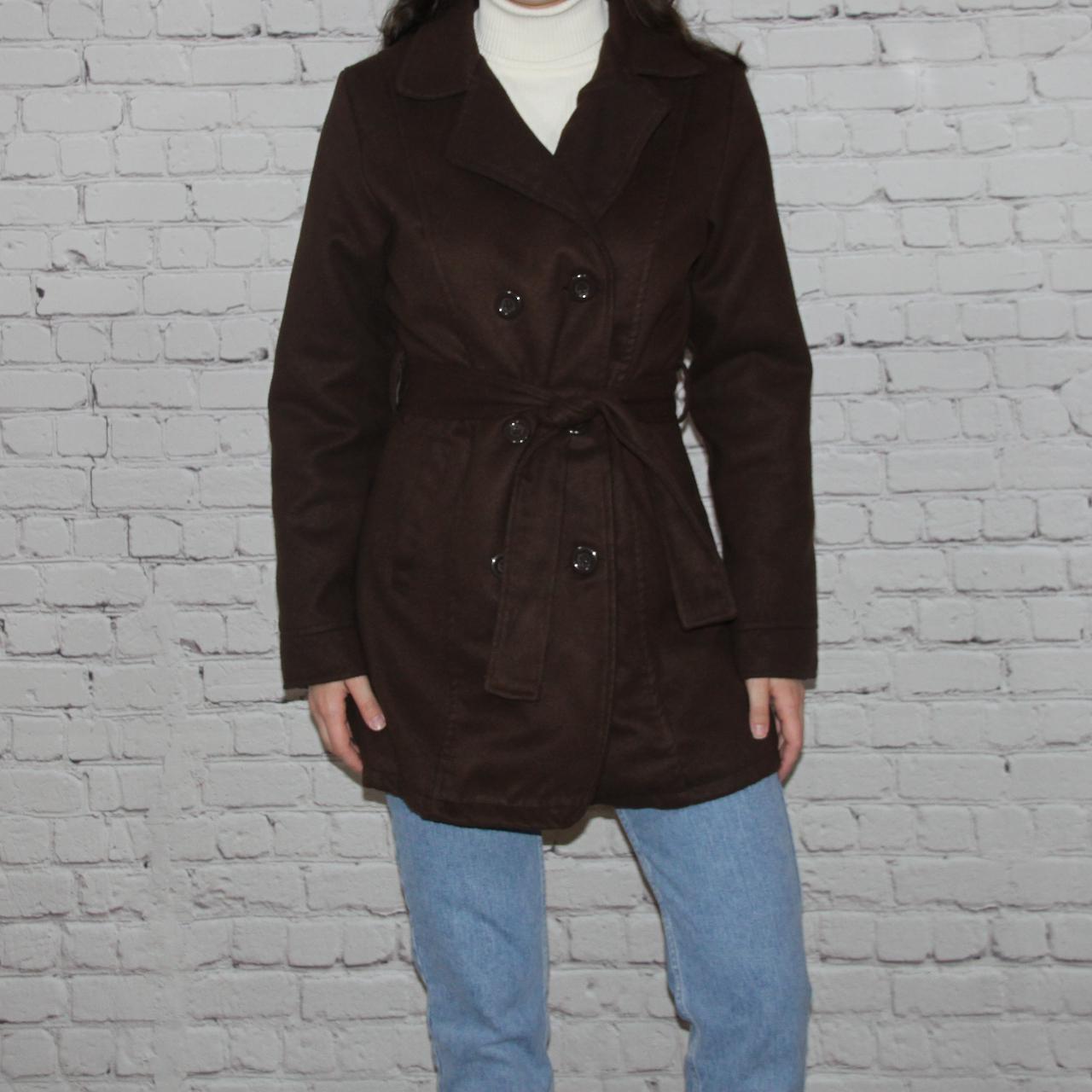 Women's peacoat clearance with tie waist