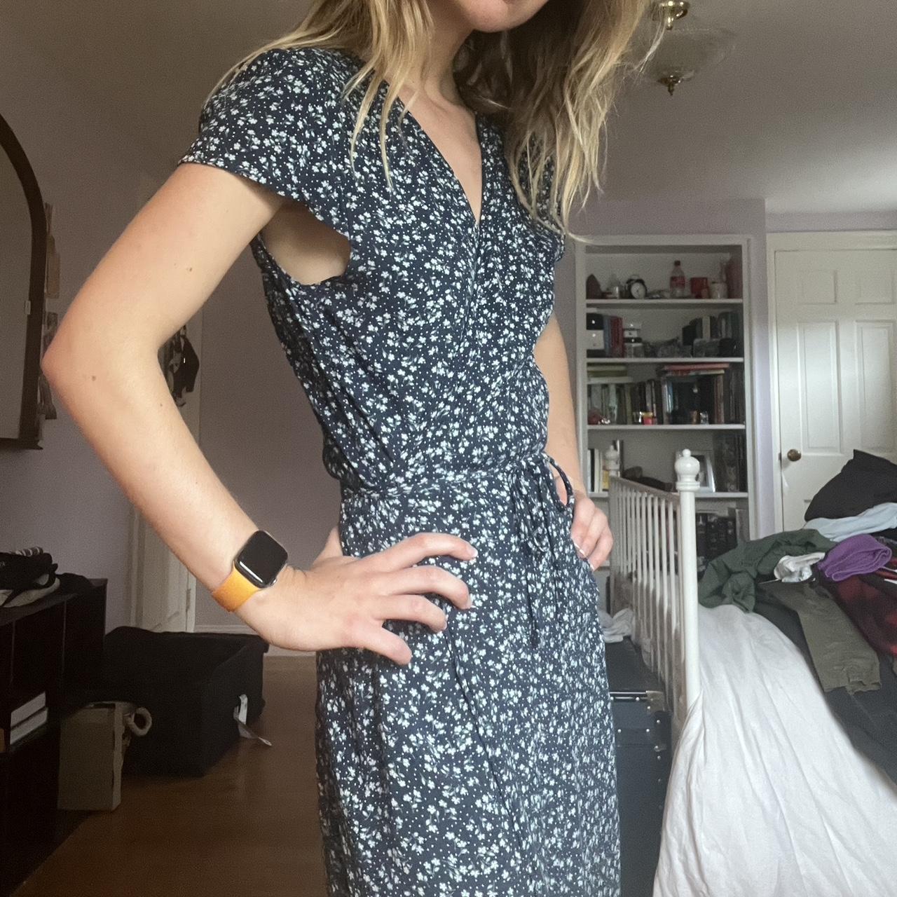 Brandy Melville Midi Wrap Dress Good condition As... - Depop