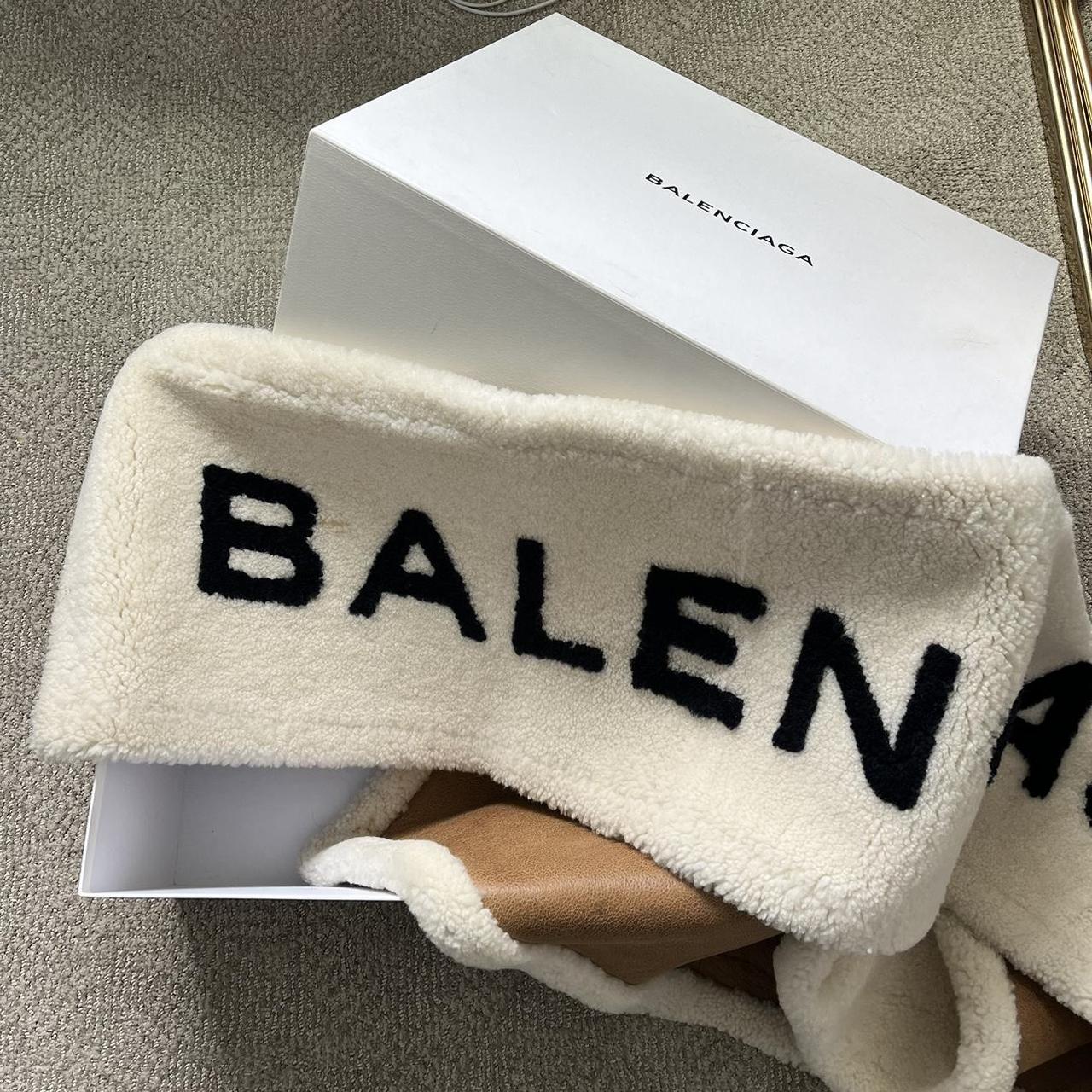 2016 Balenciaga Shearling scarf As seen on