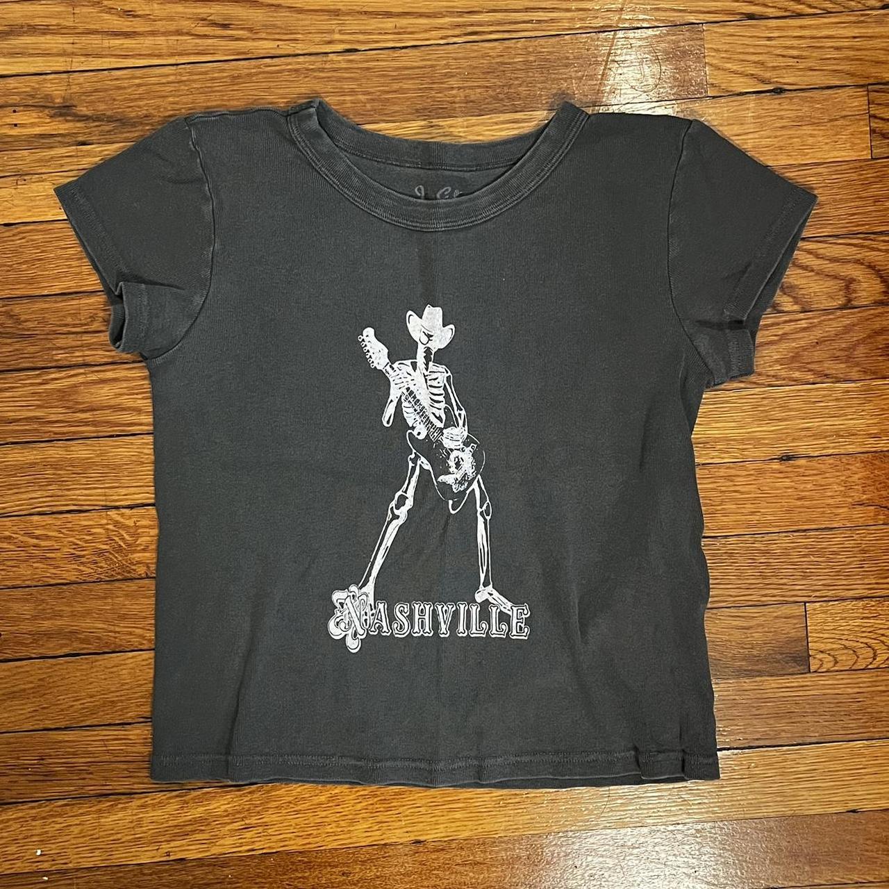 Brandy Melville Nashville baby tee Size S Shipping... Depop