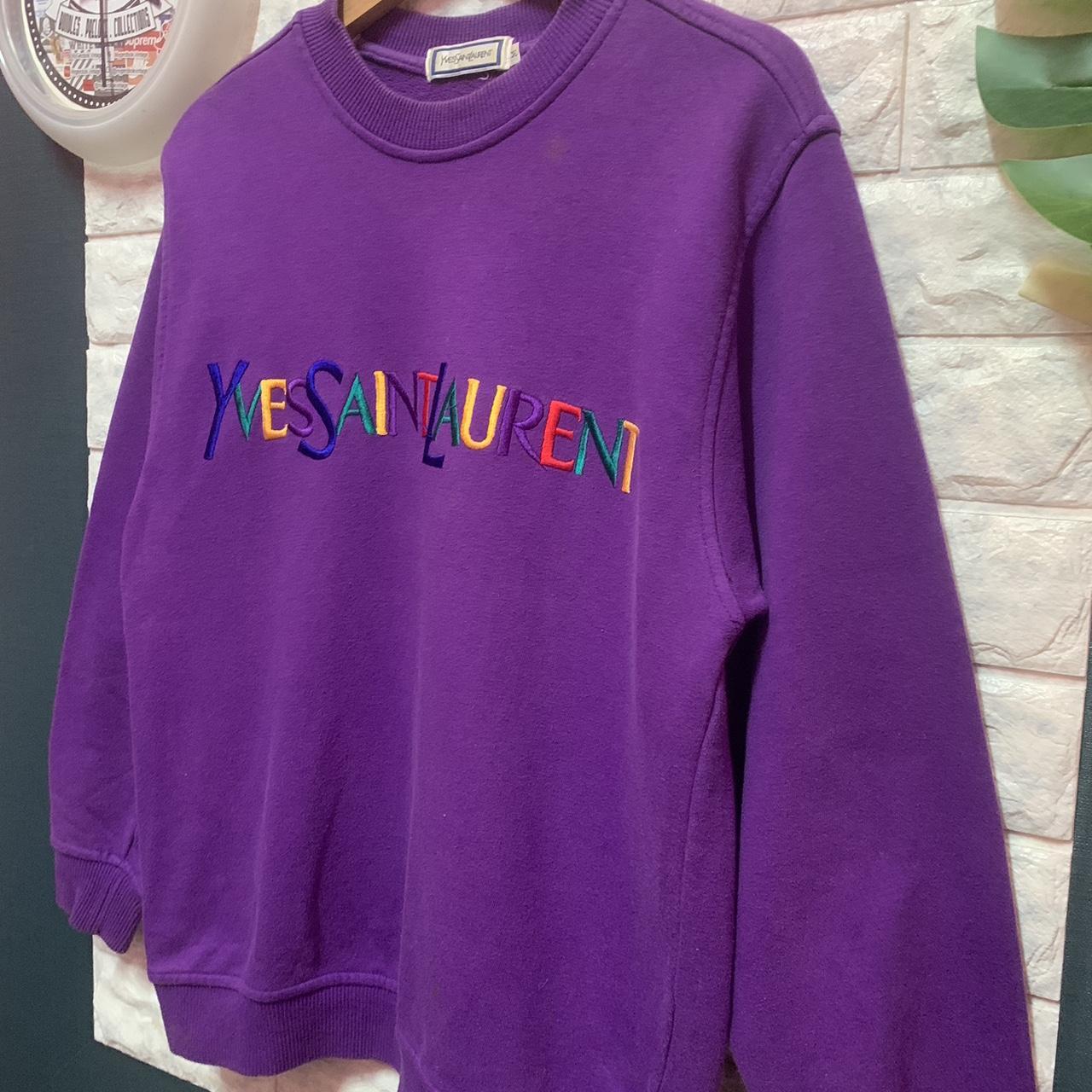 VINTAGE !! Sweatshirt Yvest Saint Laurent YSL size | Depop