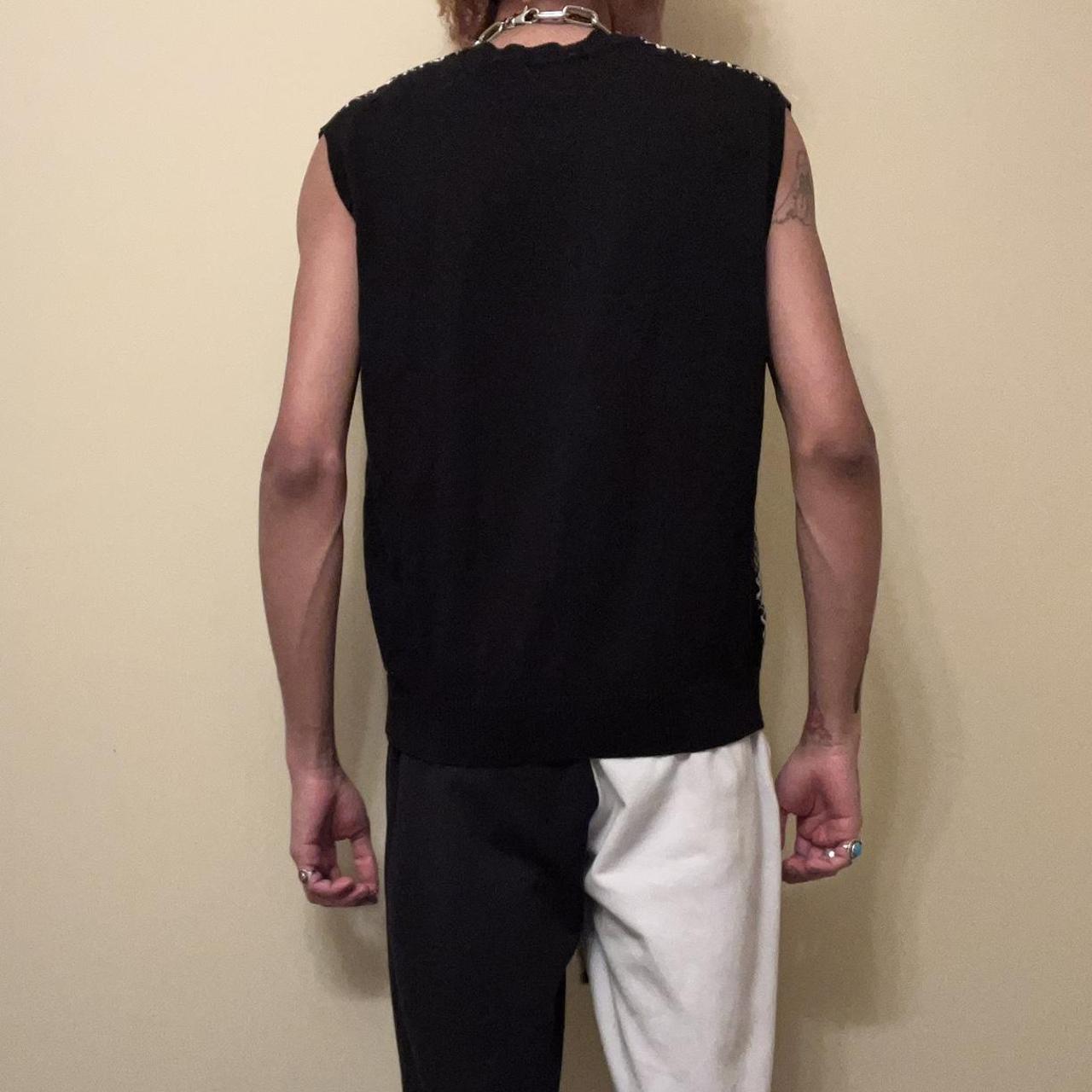 Austin Reed Men's Black and White Jumper (4)
