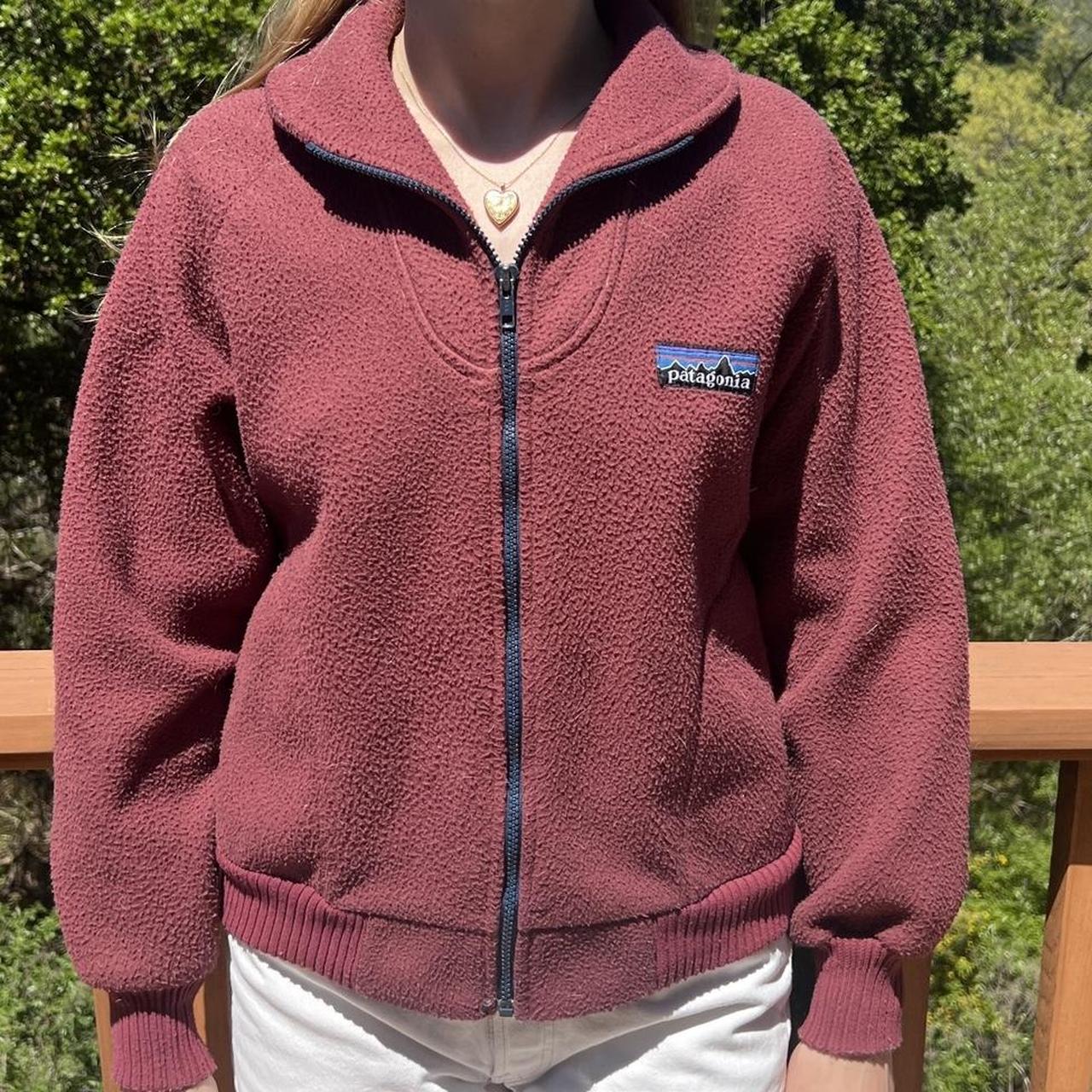 Womens Patagonia H2no Jacket Size Large Burgungy/maroon Pre-owned