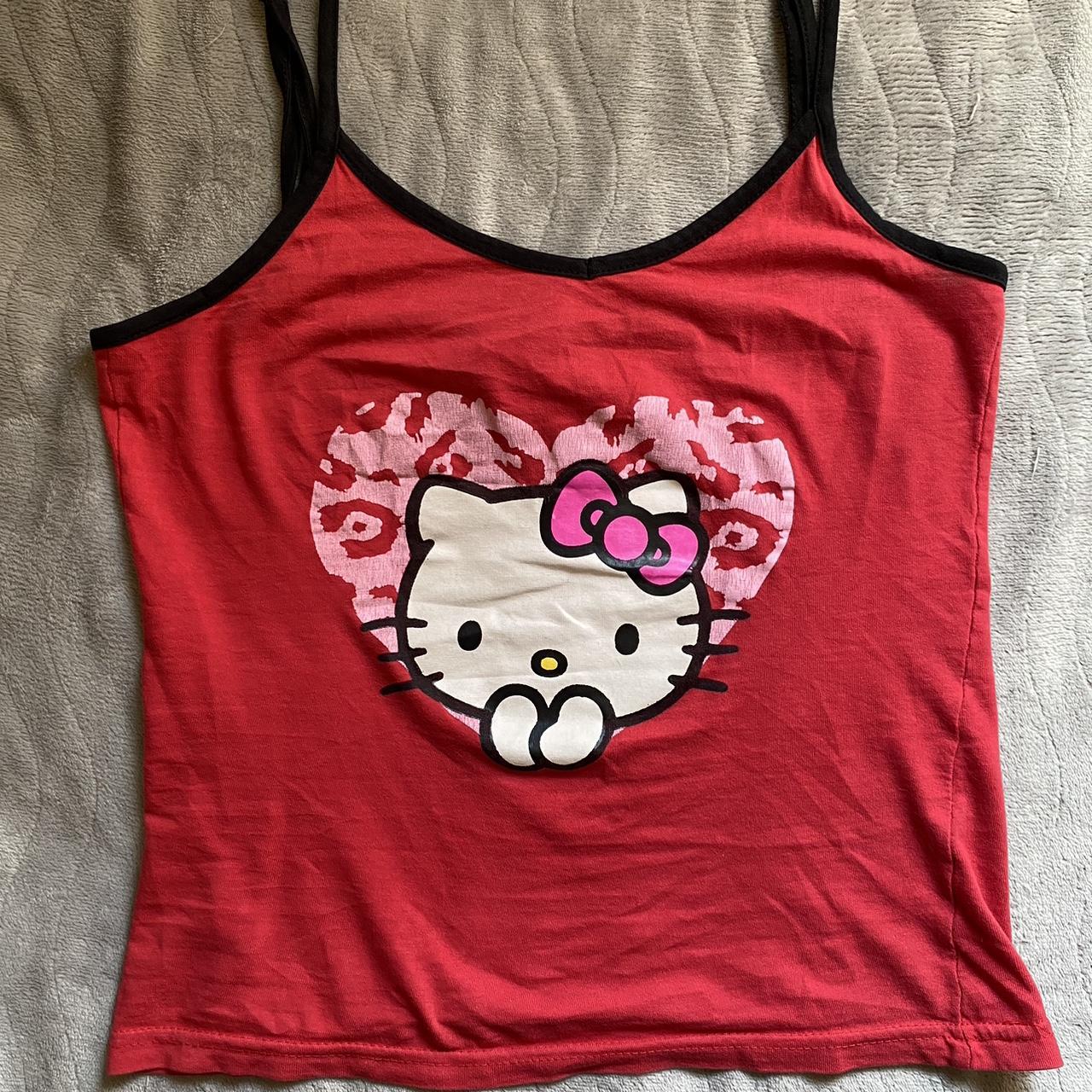 Hello Kitty Cami - logo is slightly off-center, as... - Depop