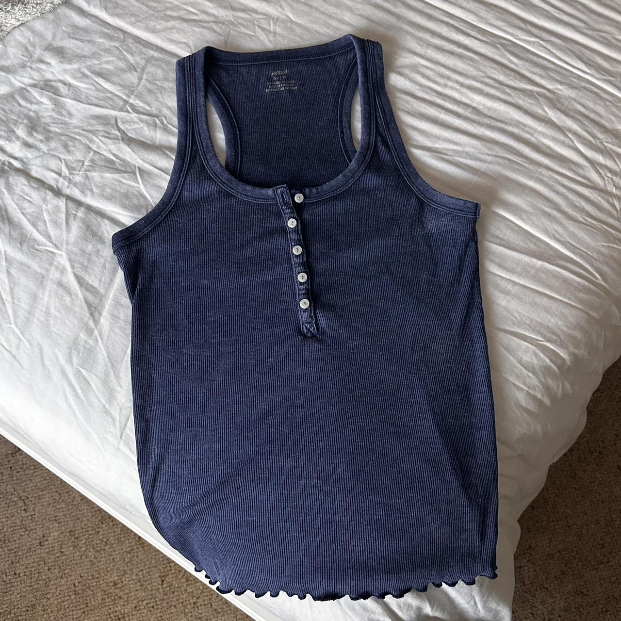 Aerie/American eagle brand Henley tank tops. Blue is... Depop
