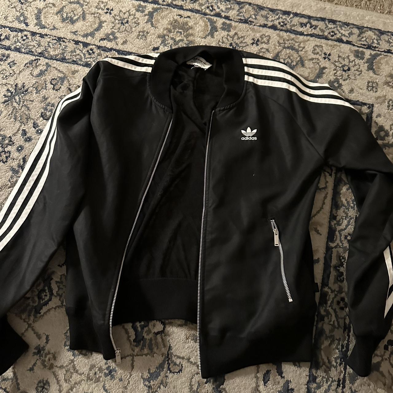 Adidas Black Jacket | Depop