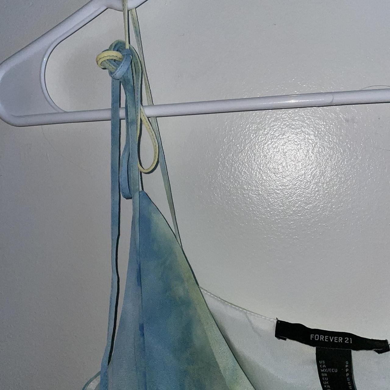 Forever 21 Women's Blue and Green Dress (3)