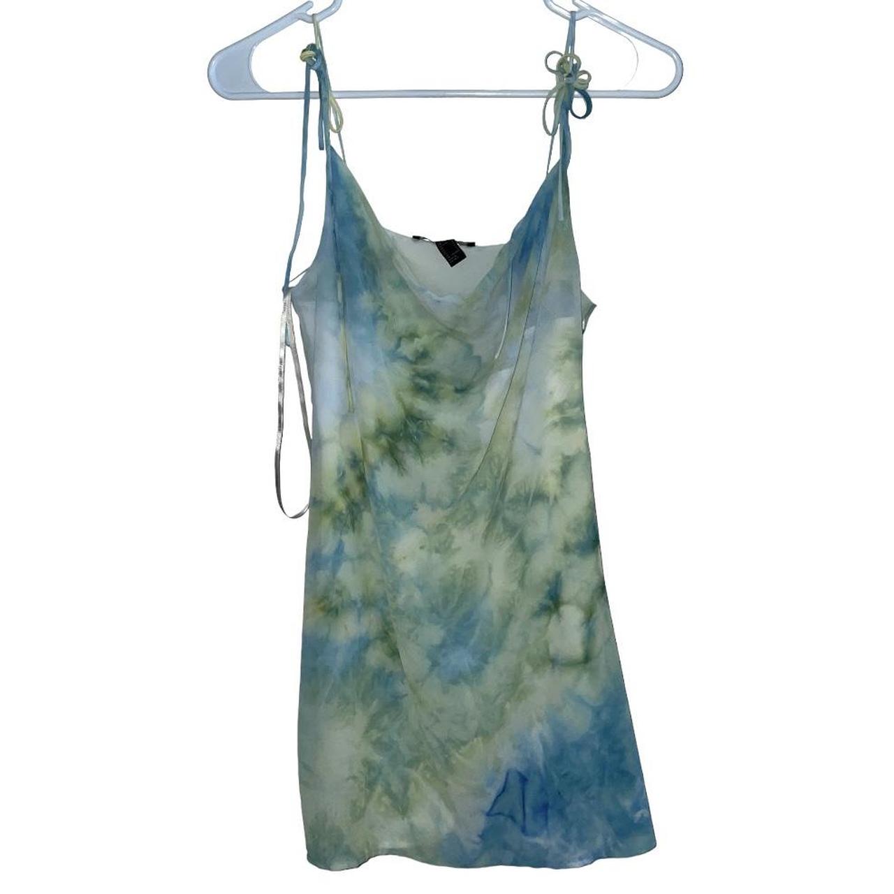 Forever 21 Women's Blue and Green Dress