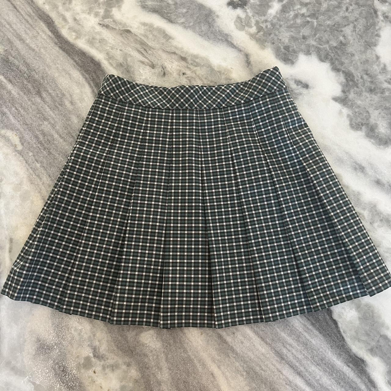 Aritzia Sunday Best plaid skirt. Small tear near... - Depop