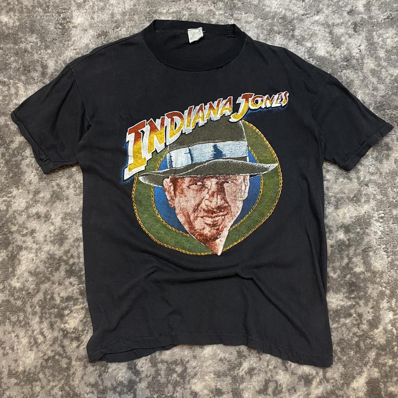 Vintage 80s Indiana Jones T Shirt Awesome iconic... Depop
