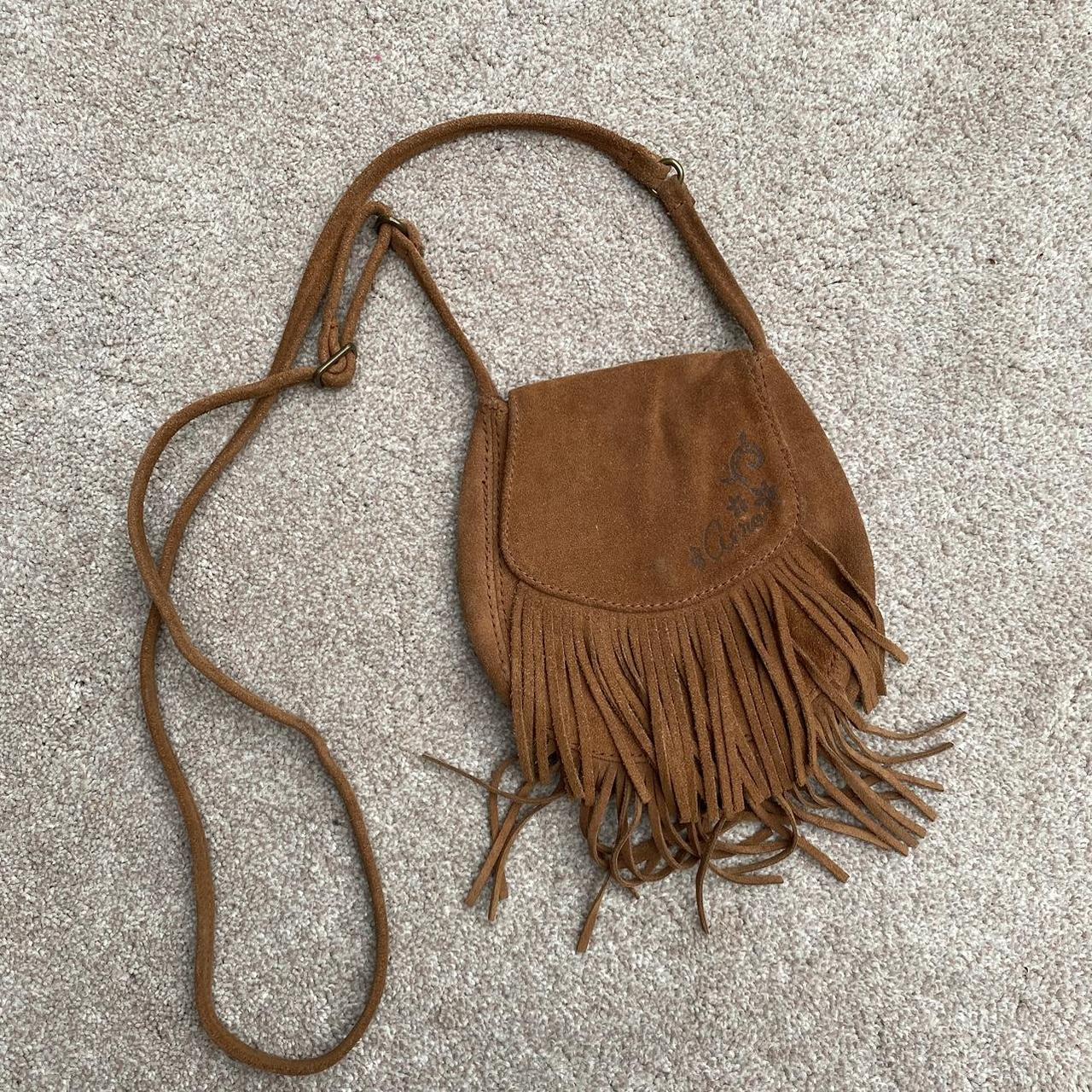 American Darling Tooled Leather Fringe Clutch - Saddleworld Ipswich