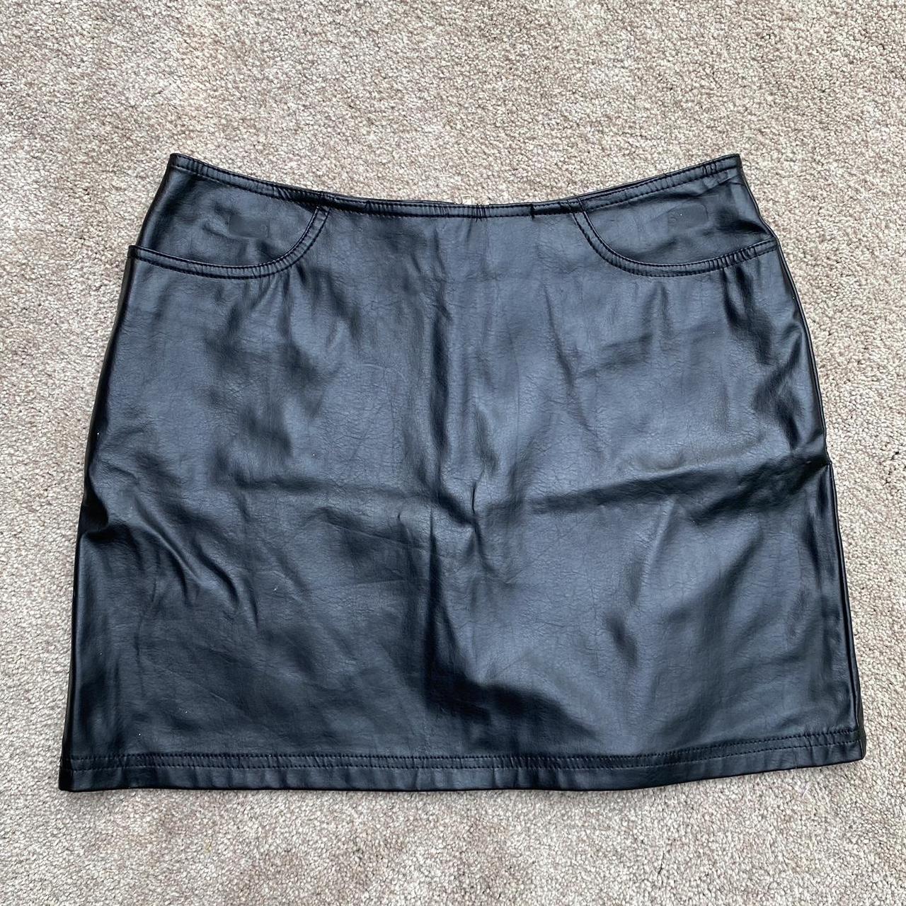 Pleather skirt 90s sale