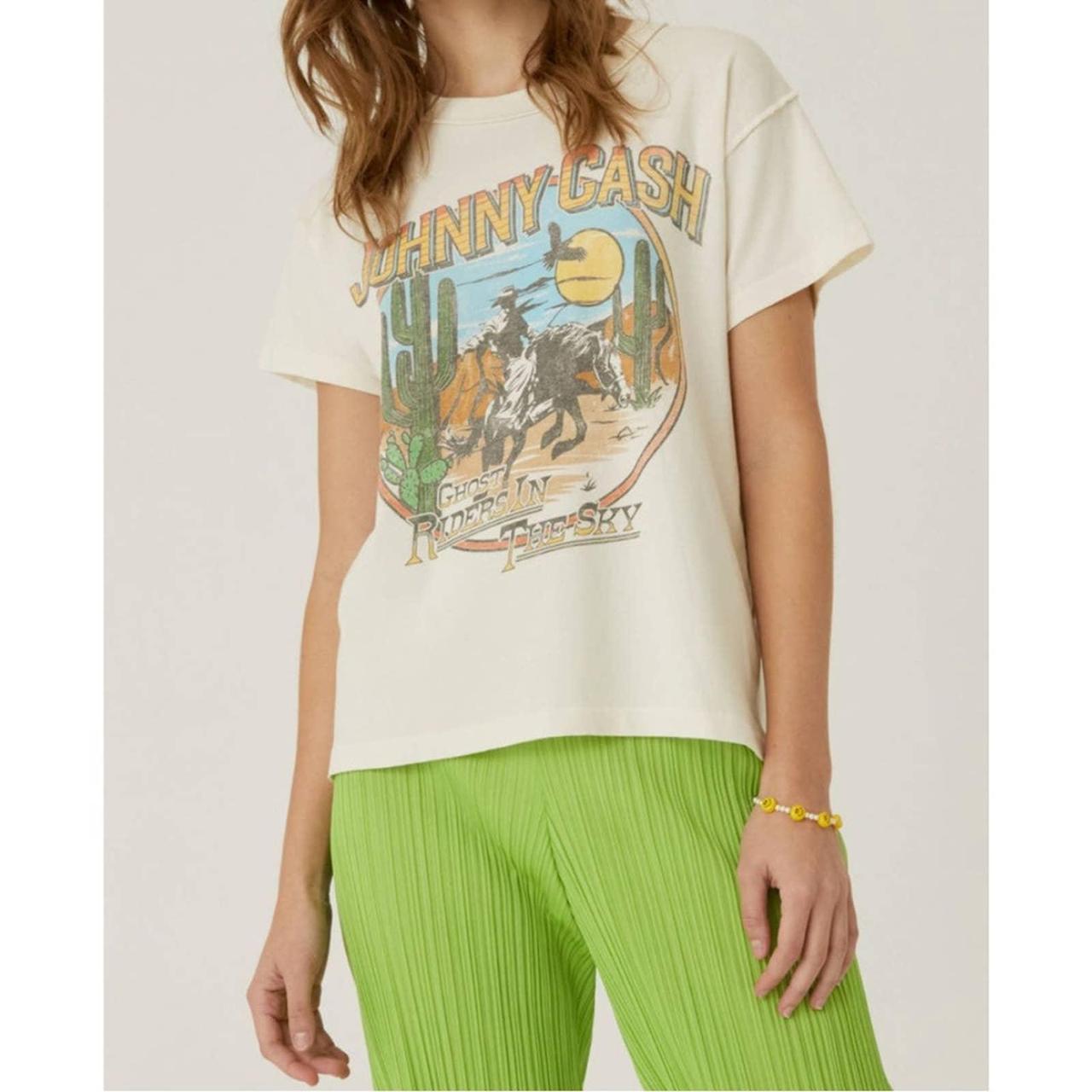 Daydreamer Johnny offers Cash Riders In The Sky Reverse Girlfriend Tee Cream Small