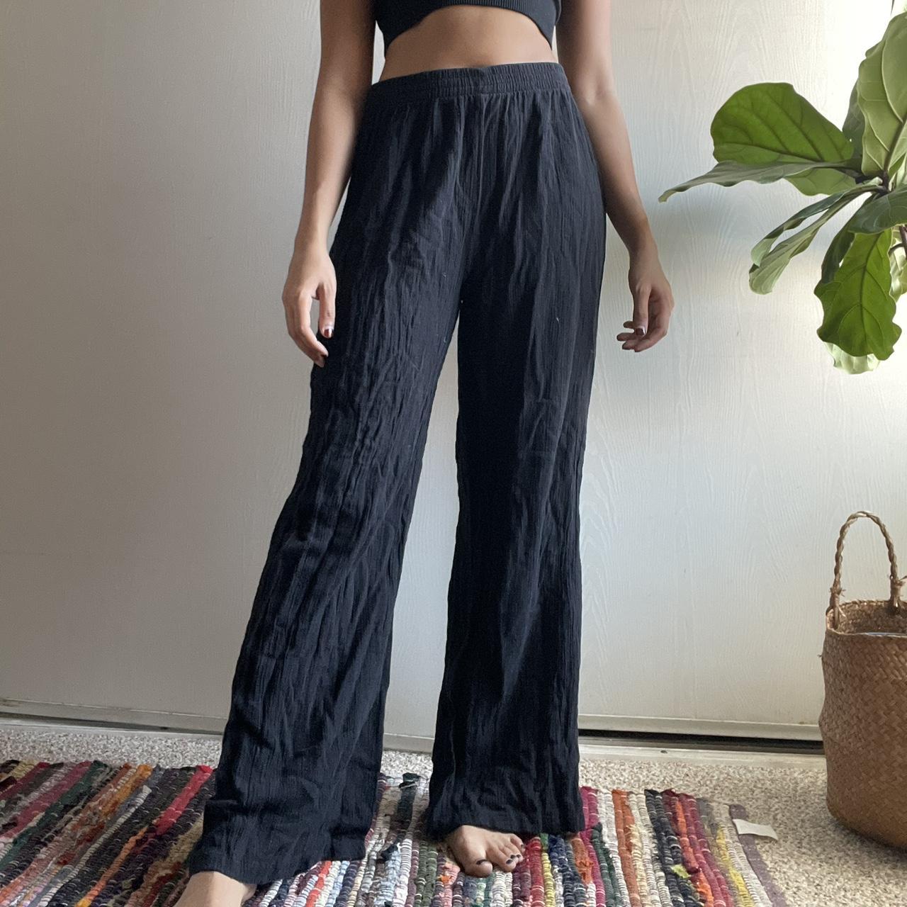 black beach pants - Depop