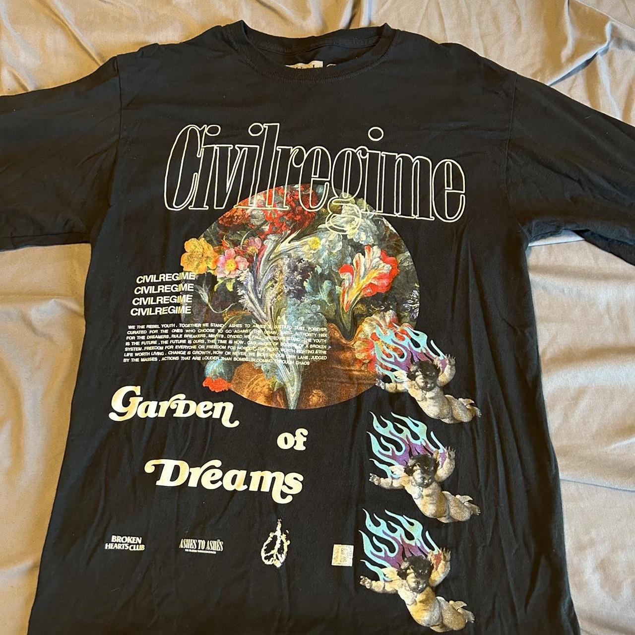 Civil regime long sleeve graphic t shirt Worn... Depop