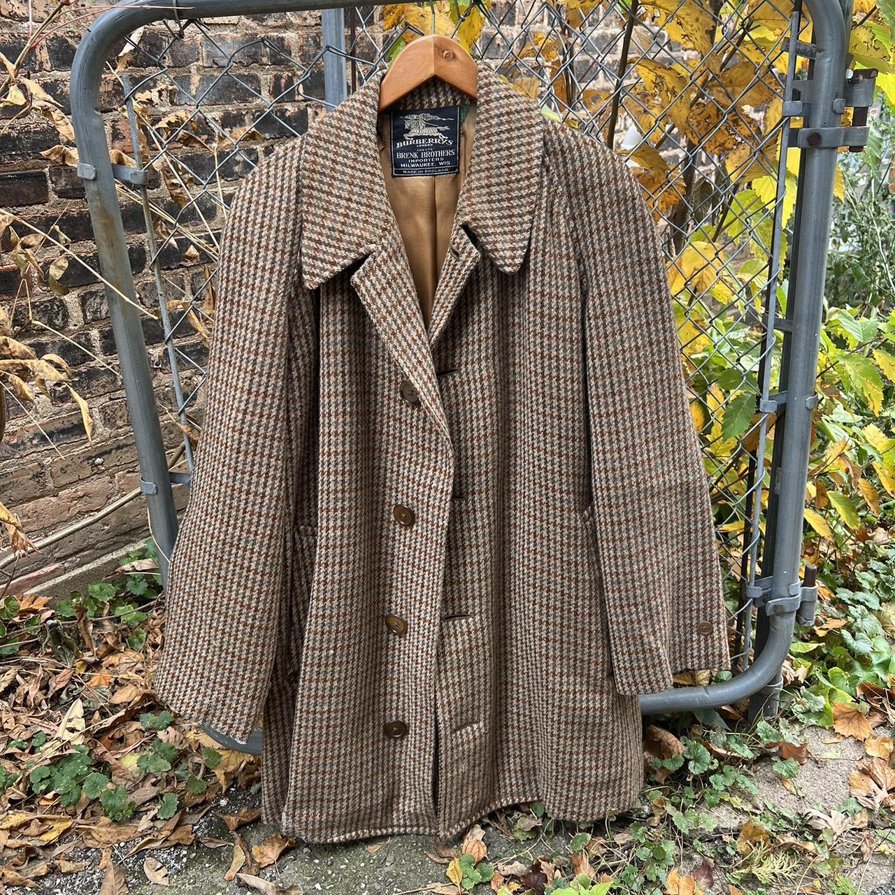 Vintage 1970’s Burberry Pea Coat Mens Size... - Depop