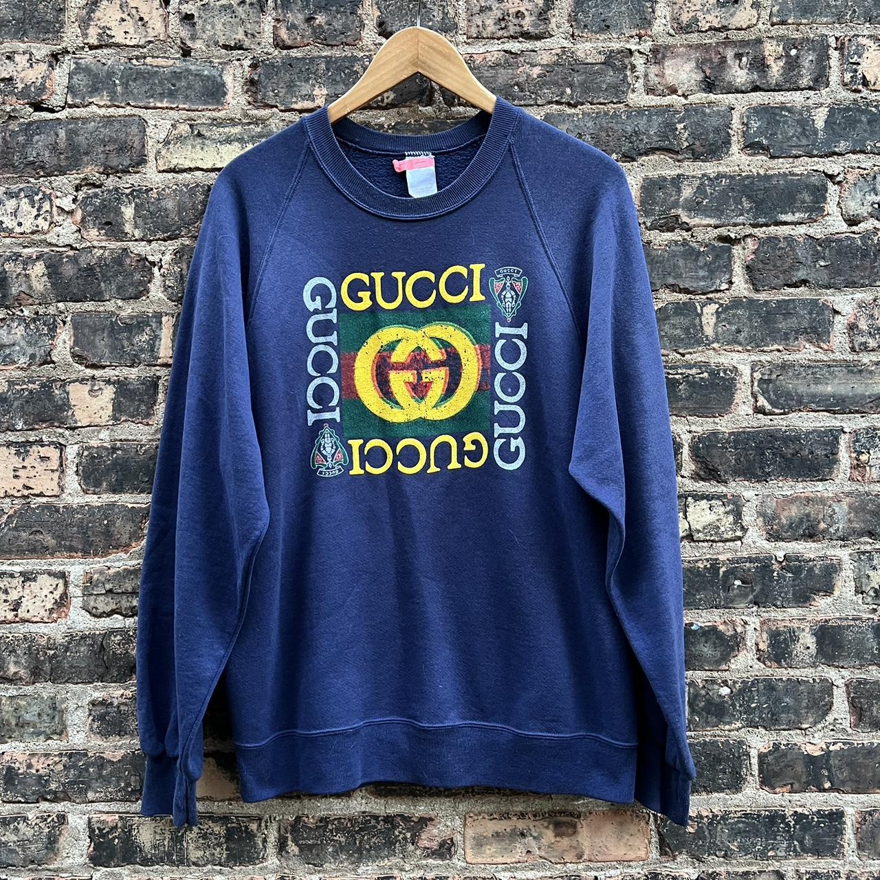 American Vintage Men's Navy Sweatshirt | Depop