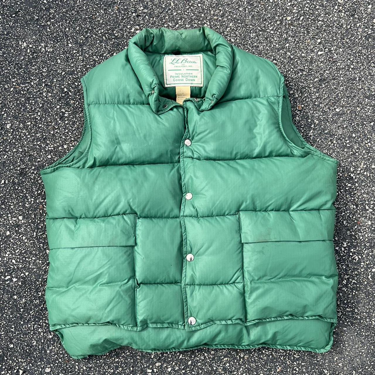 Vintage LL Bean Goose Down Puffer Vest Mens Size... - Depop