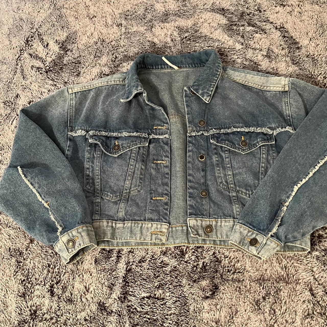 Free people Bedford distressed cropped denim jackets