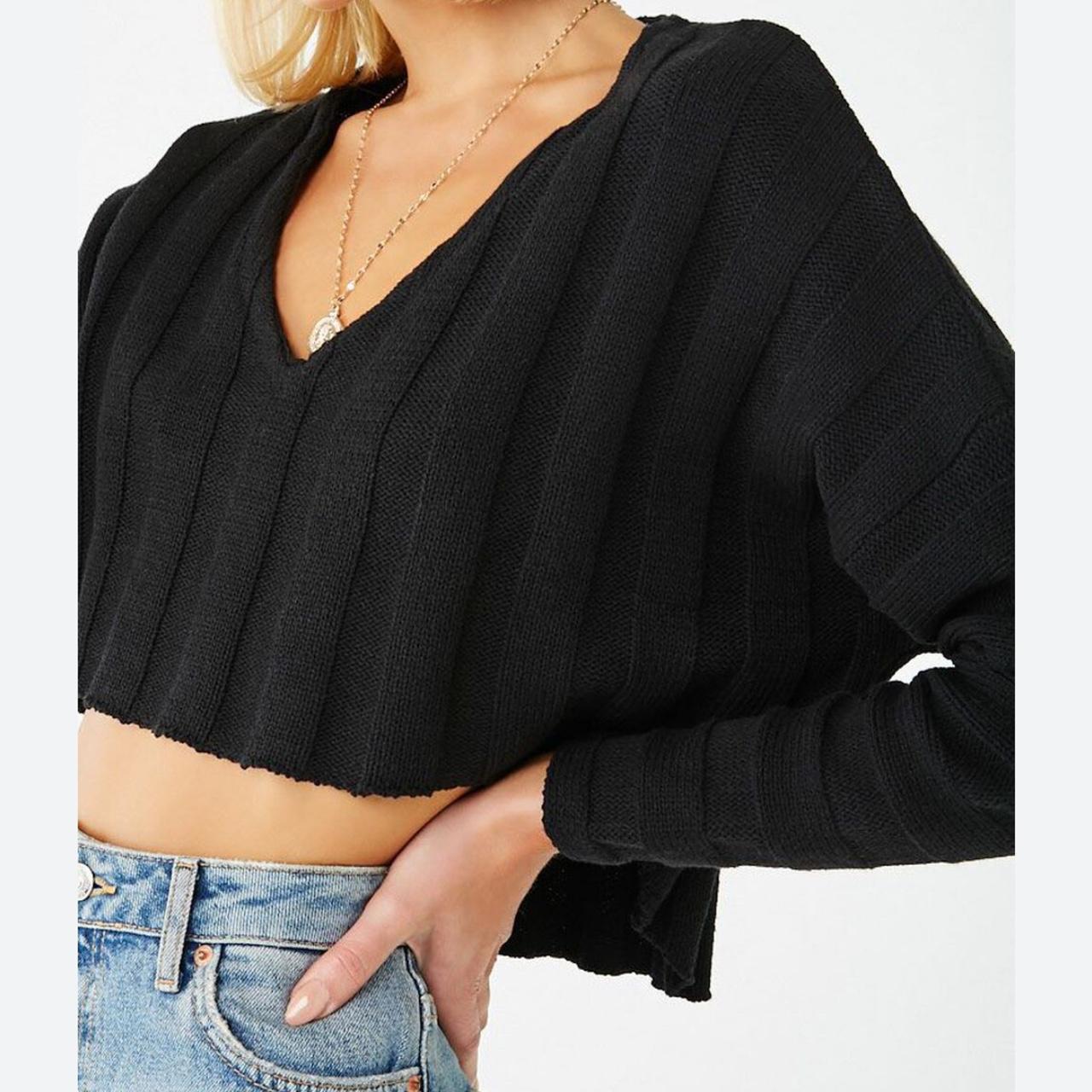 Forever 21 chunky super cropped sweater in a - Main Image