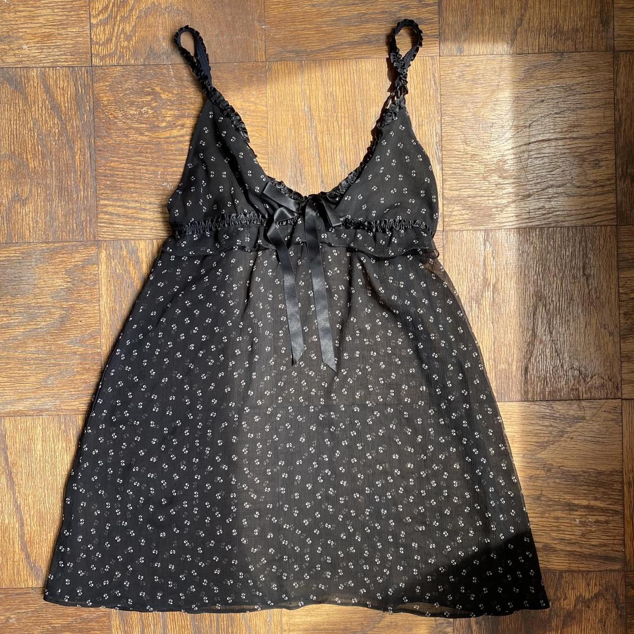 Gorgeous Cynthia Rowley sheer bow printed lingerie... - Depop