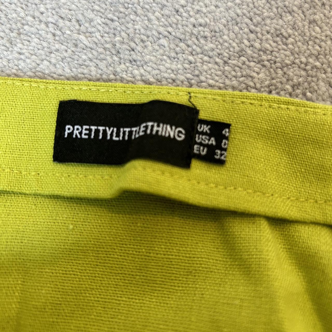 Lime PLT cut out mini skirt Size 4 - Depop