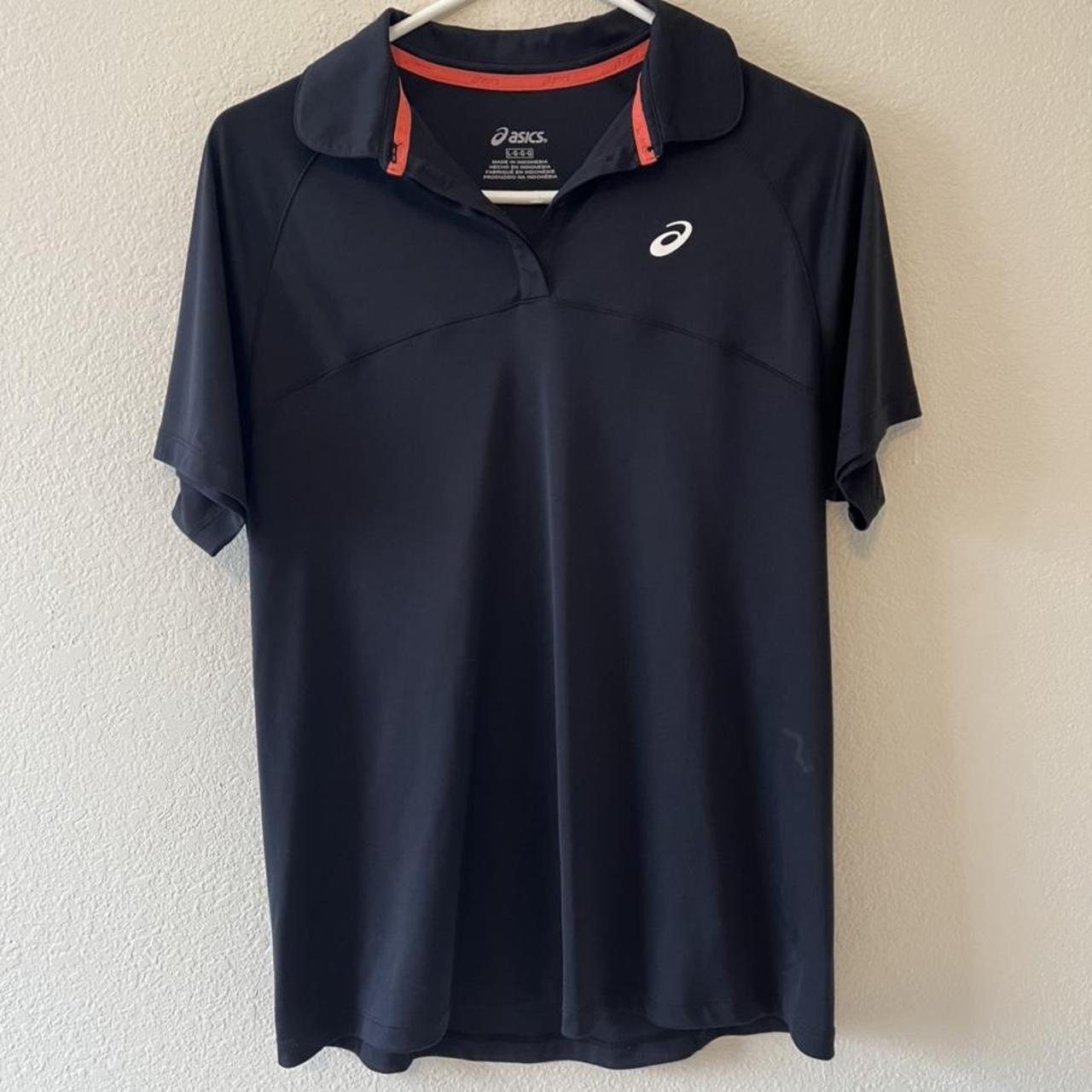 Women's large ASICS motion dry polo in Depop