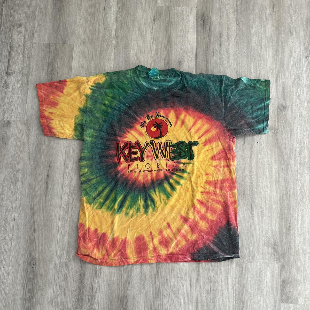 Key west Florida Reggae style tie dye tee sized L... - Depop