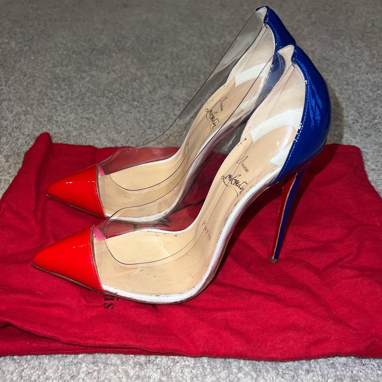 louboutin clear strap
