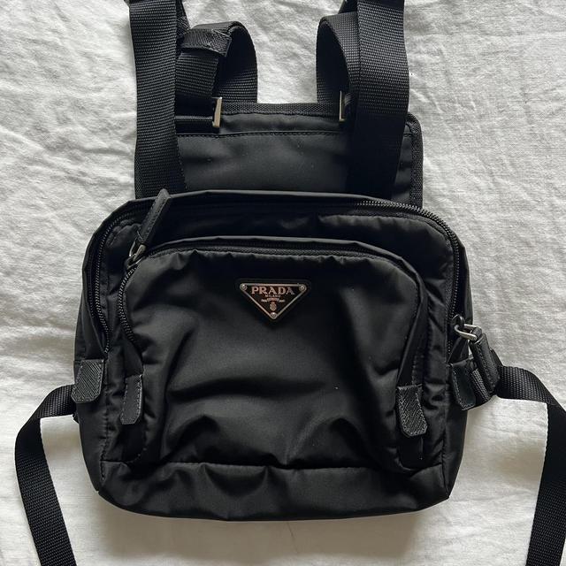 prada tessuto nylon montagna harness black bag Depop