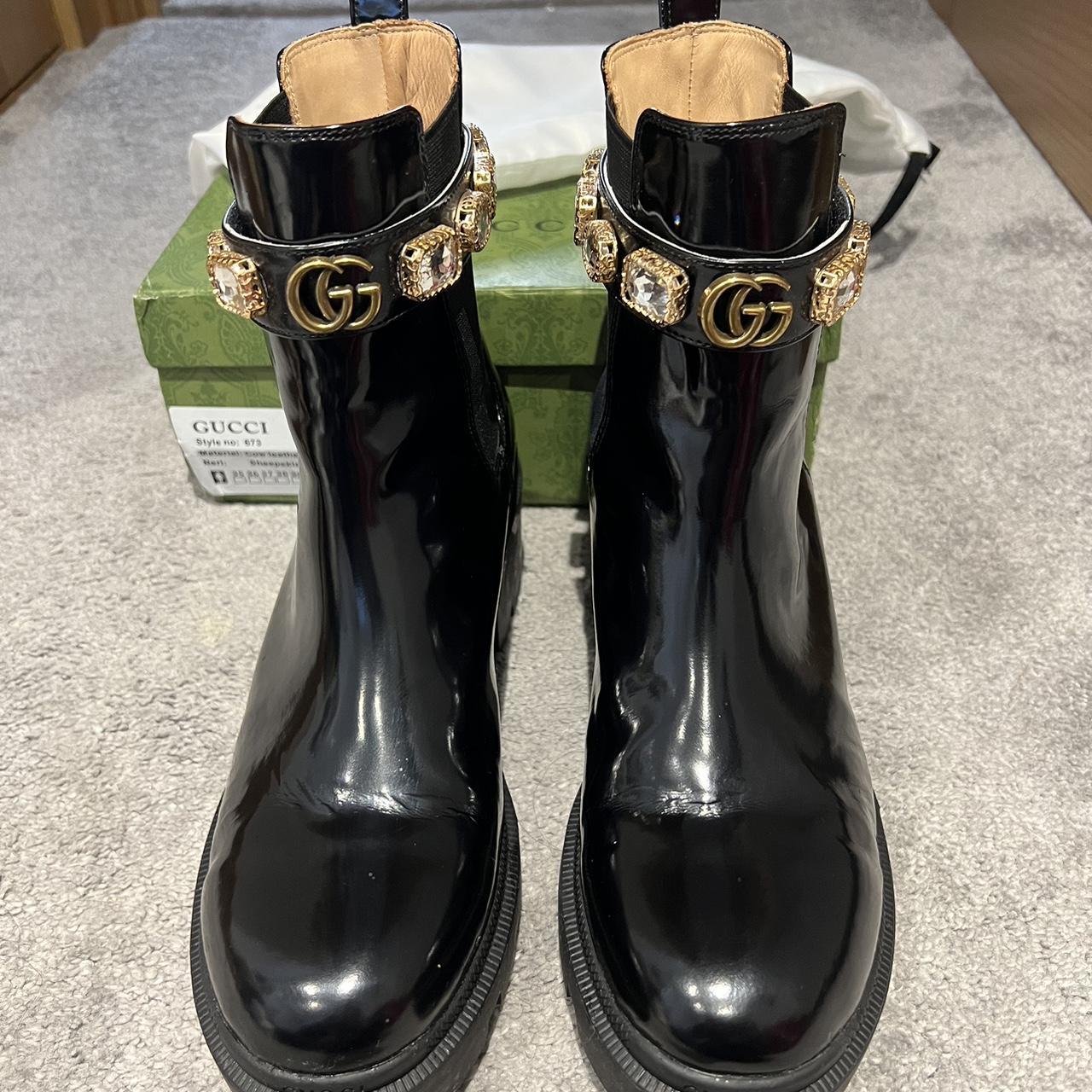 Black Gucci boots, worn once, selling due to never... - Depop