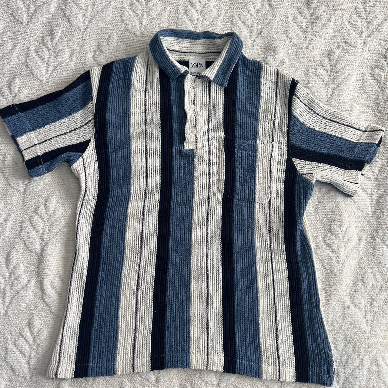 Zara Crochet Shirt 🌀 in excellent condition 🌀 light Depop