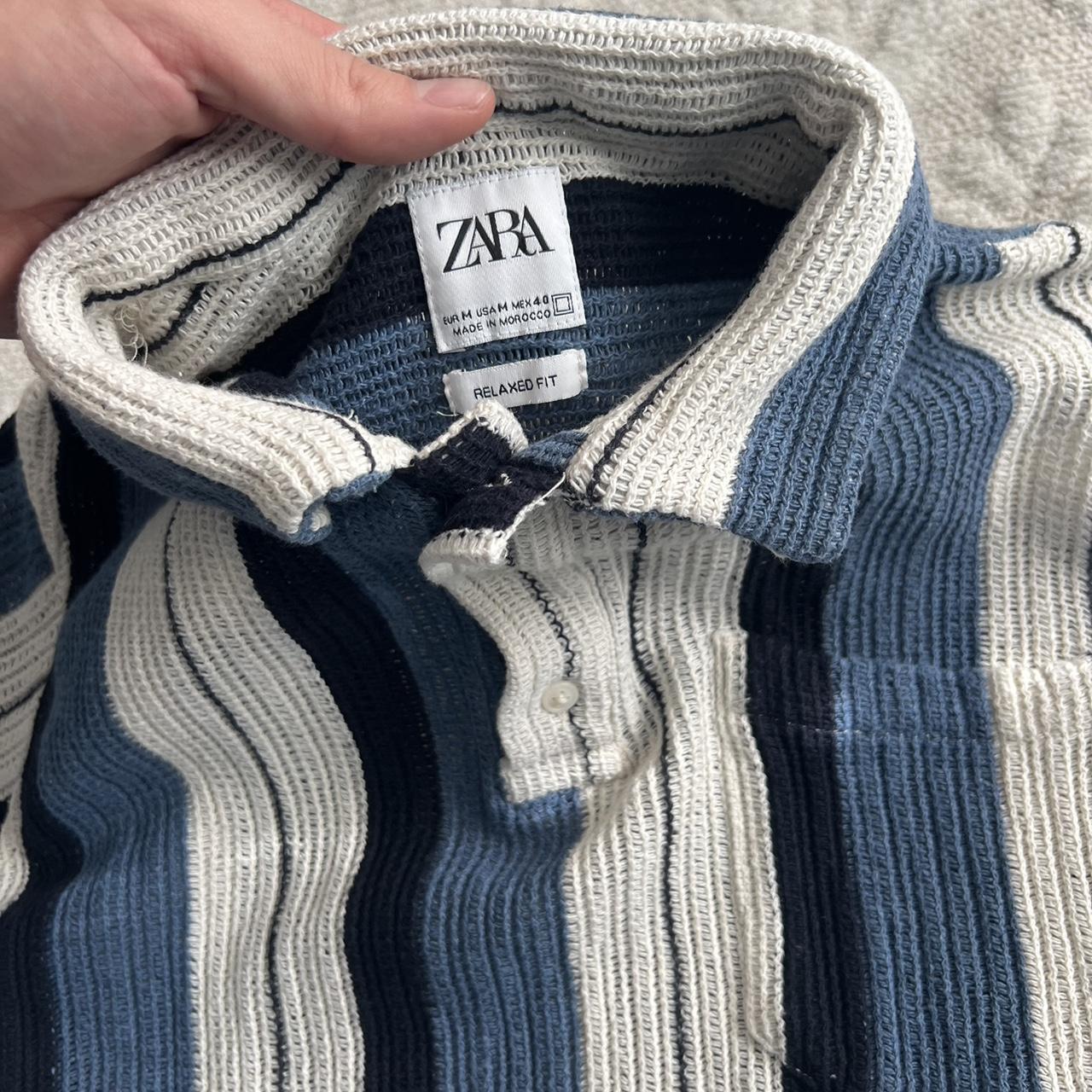 Zara Crochet Shirt 🌀 in excellent condition 🌀 light Depop