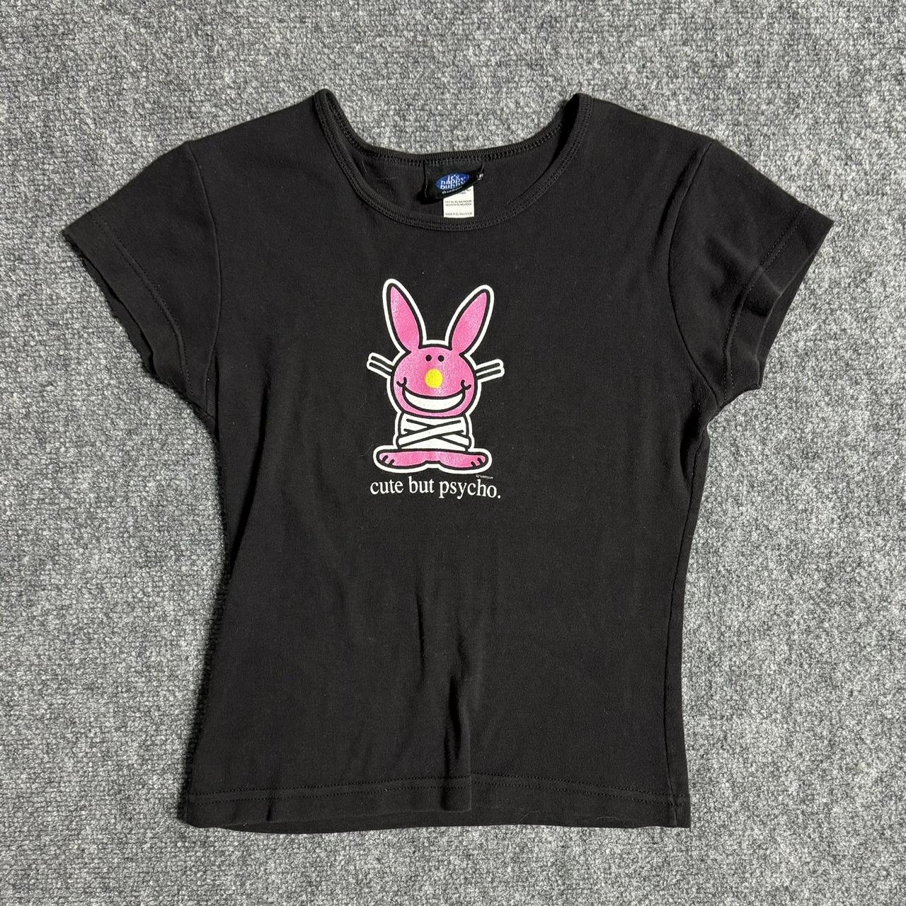 It’s Happy Bunny baby tee. Has the iconic phrase... - Depop