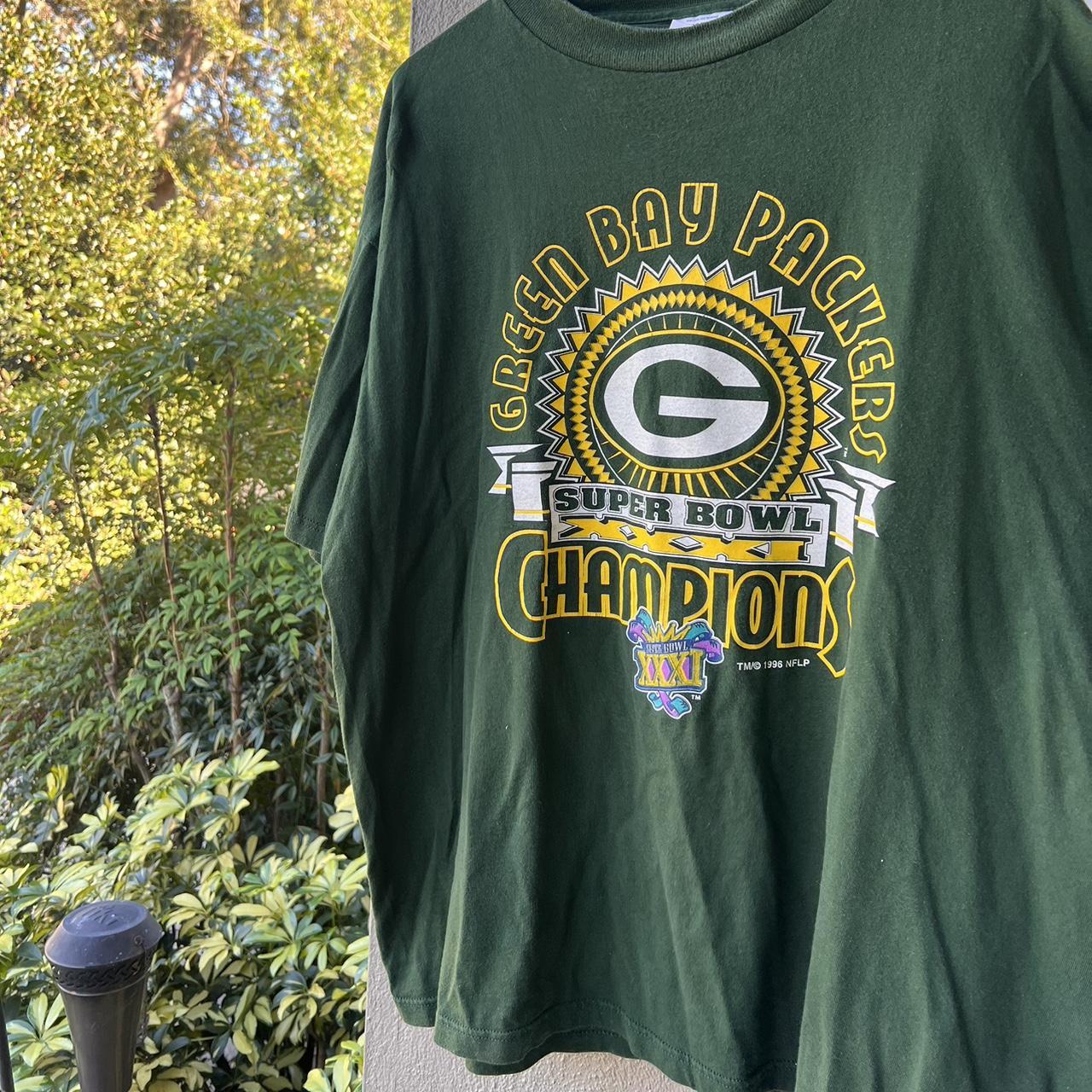 Vintage NFL Super Bowl Champions Green Bay Packers T-Shirt - 2XL