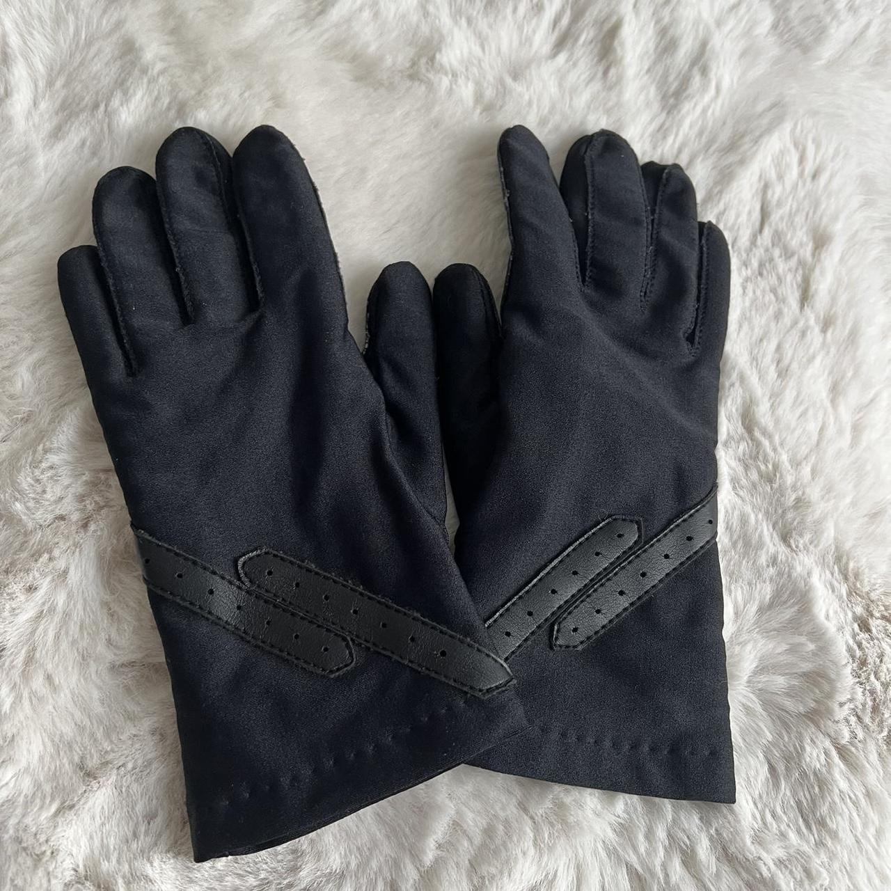 Black Super Soft Fabric Winter Gloves Size Small... - Depop