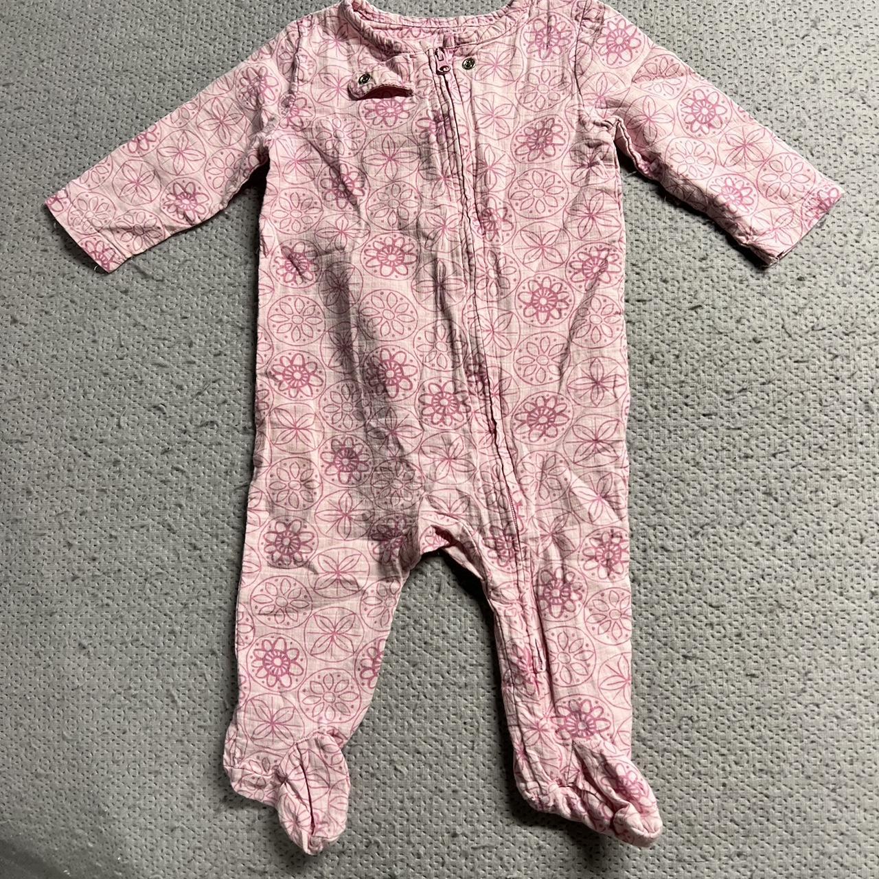 Aden + Anais Pink Sleepsuits-babygrows