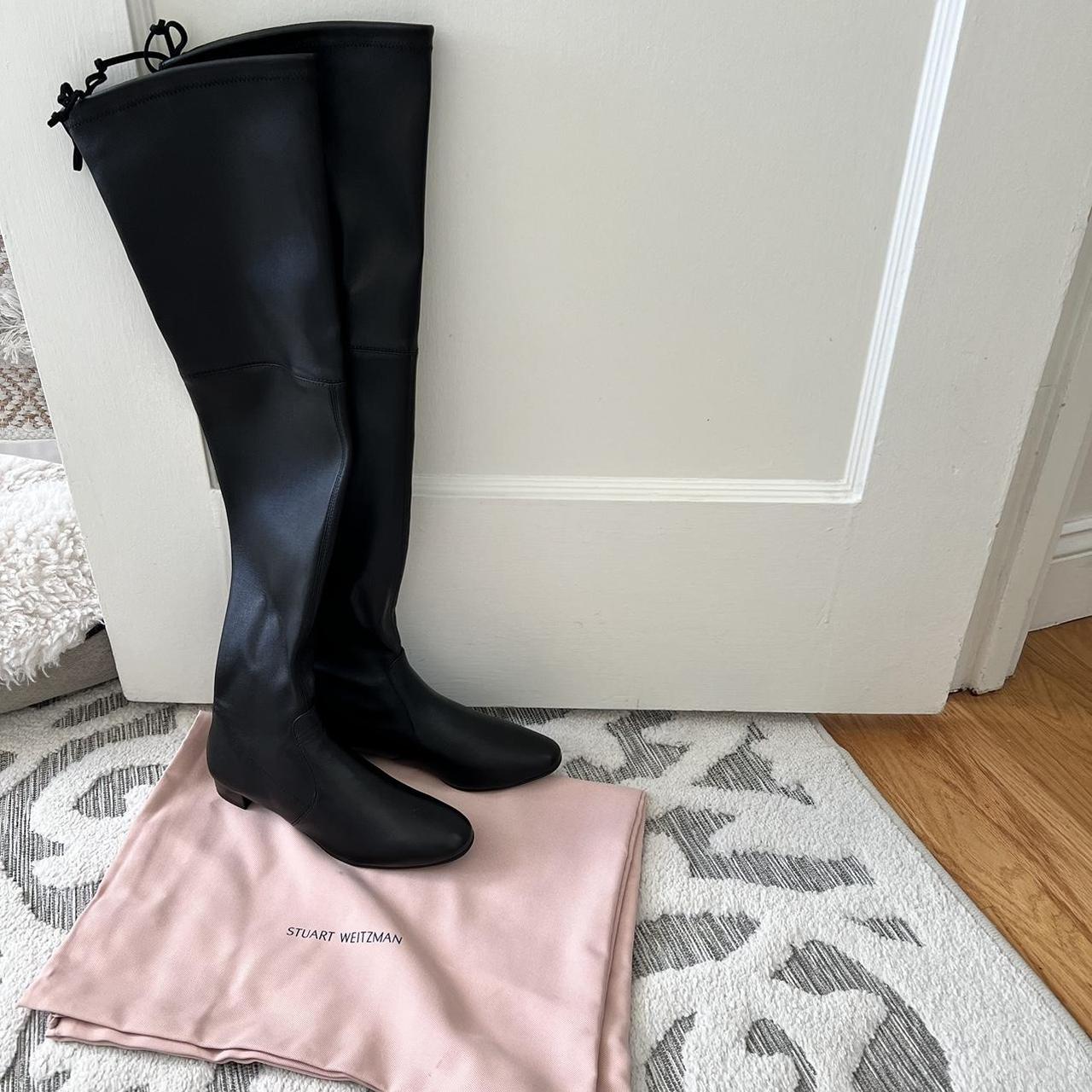 Stuart Weitzman Genna Over-the-Knee Boot in Black | Depop