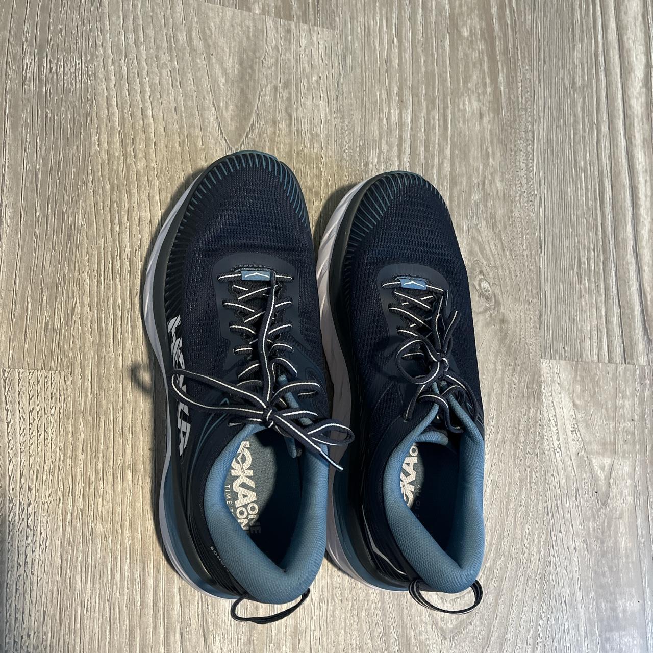 Hoka Bondi 7 MENS size 8 navy blue very lightly... - Depop