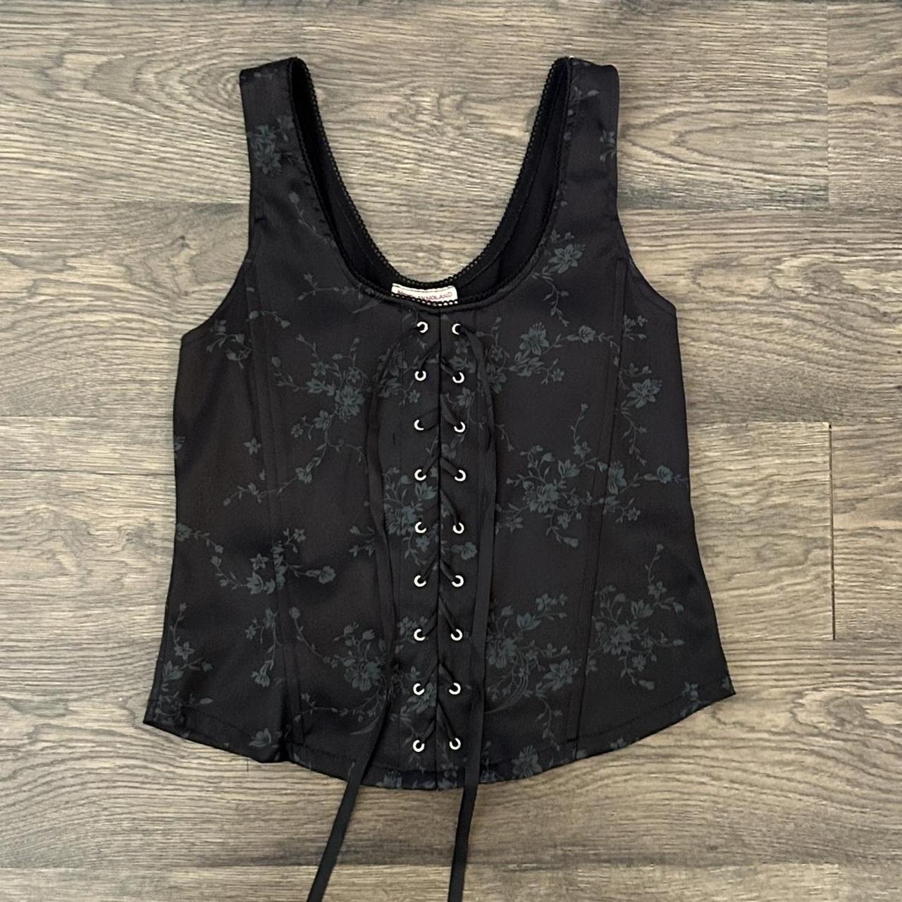 Floral victoria-secret-corset-top - Depop